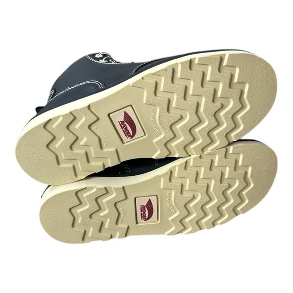 Avenger Boot Womens 9 W 6" Moc Toe Work Boot Black Comp Toe WP Wedge Sole A7552 - Picture 7 of 9